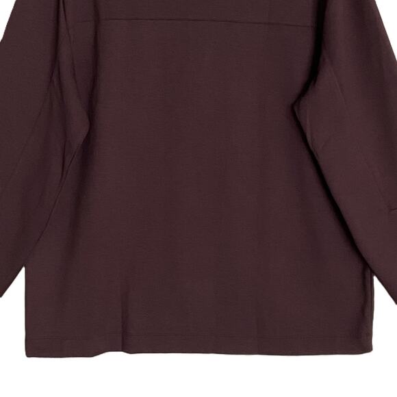 Perry Ellis Men's XLT Big & Tall 1/4 Zip Pullover Sweatshirt Dark Red NEW - Picture 8 of 10